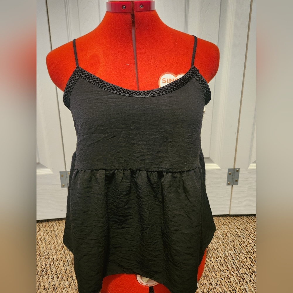 Black tank top